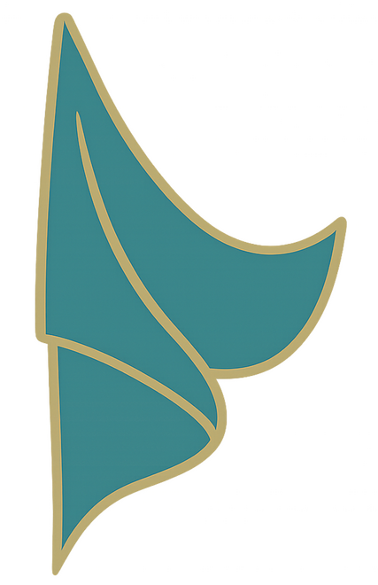 Türkises Seidentuch, Symbol für zurückkehrende Berührung