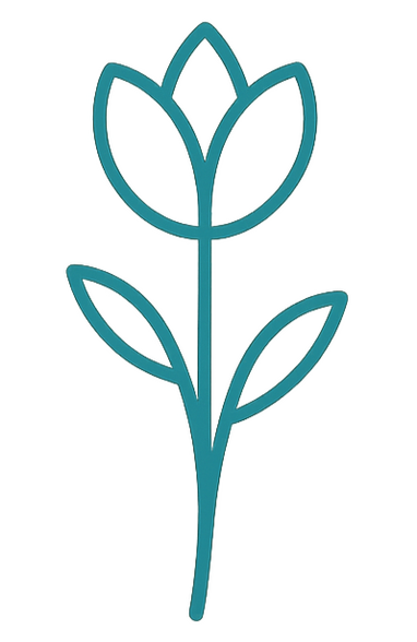 Eine Wüstenblume, Symbol für das leise Aufblühen.